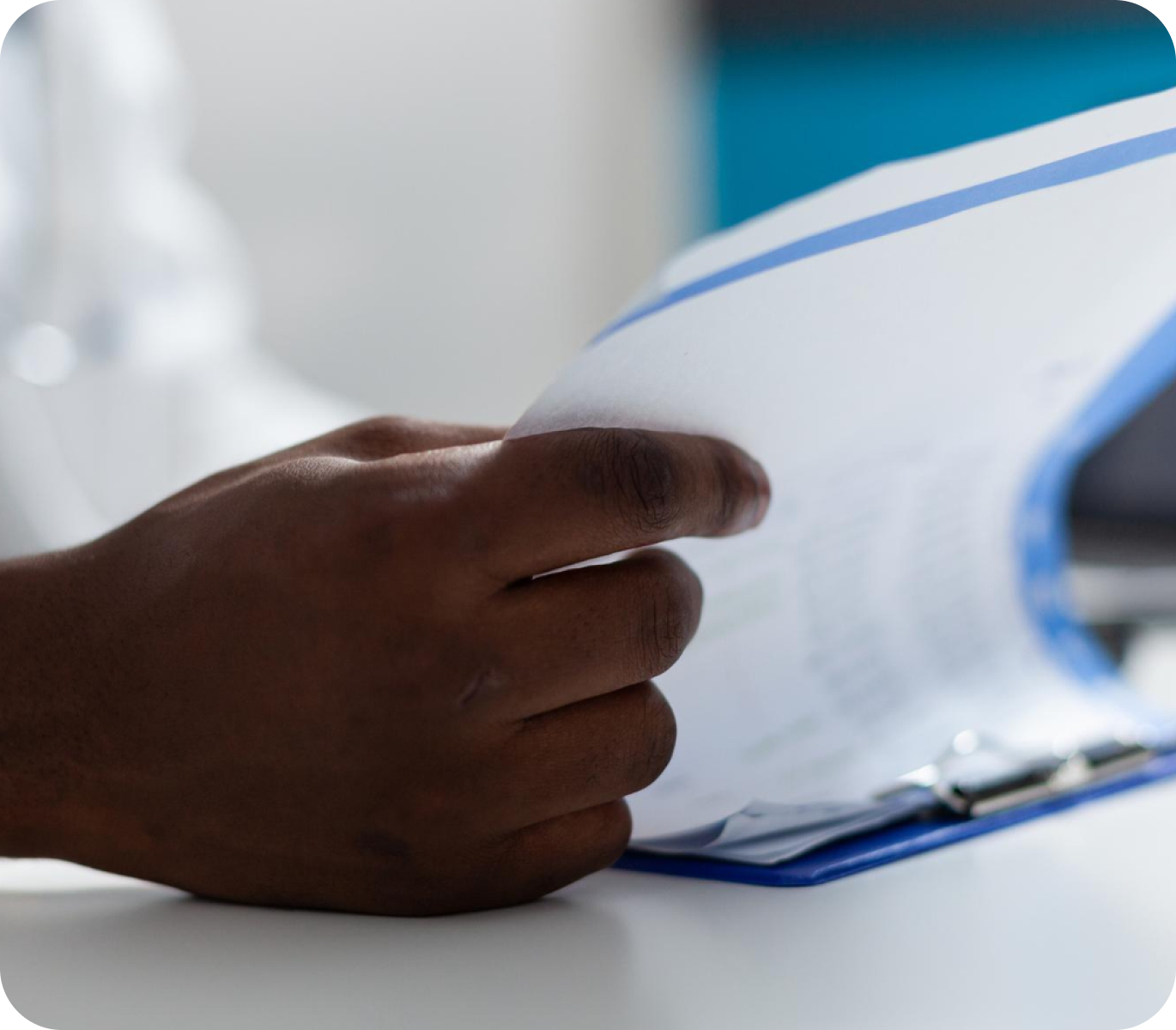 Doctor starring at his patient